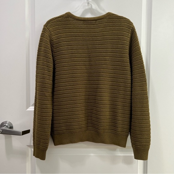 Lillusory Textured Olive Green Women's Sweater Cardigan Size S - Picture 2 of 5